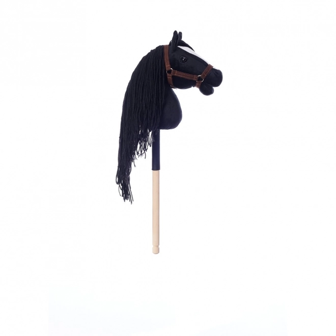 HOPPIHORSE paard op stok hobby horse formaat A4 zwart