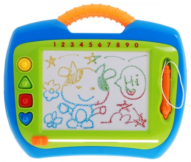 Happy Kinderen's Puzzel 3+ Creatief speelgoed + stylus + 4 stempels + tekeningen in 4 kleuren