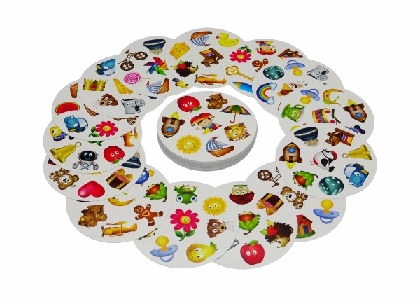 Kinderspelletjes voor de kleintjes 3-in-1 gezelschapsspel in een metalen doosje
