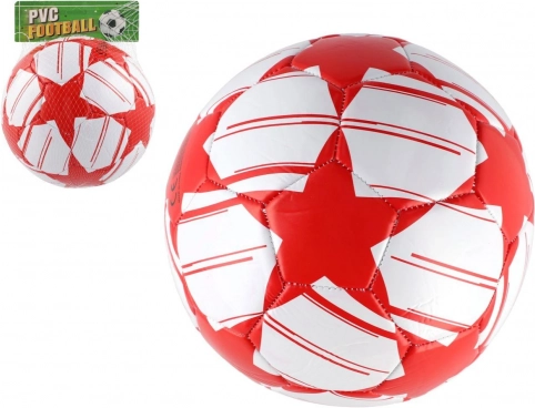 Opgeblazen rood-witte voetbal 23 cm