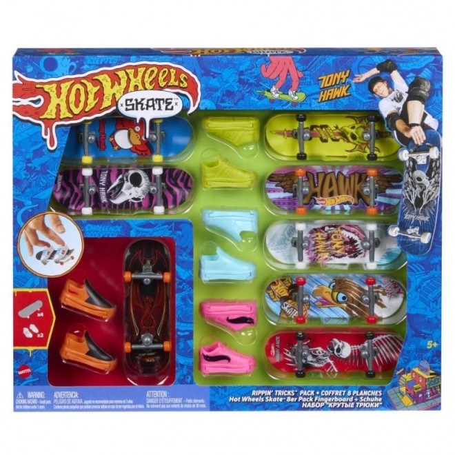 Hot Wheels Fingerboard en Schoenen 8 stuks