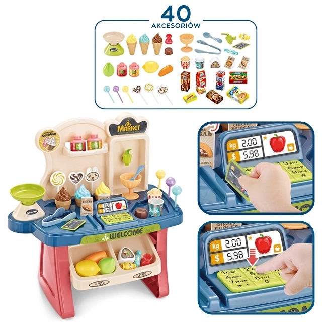 Supermarkt met Winkelwagentje voor Kinderen