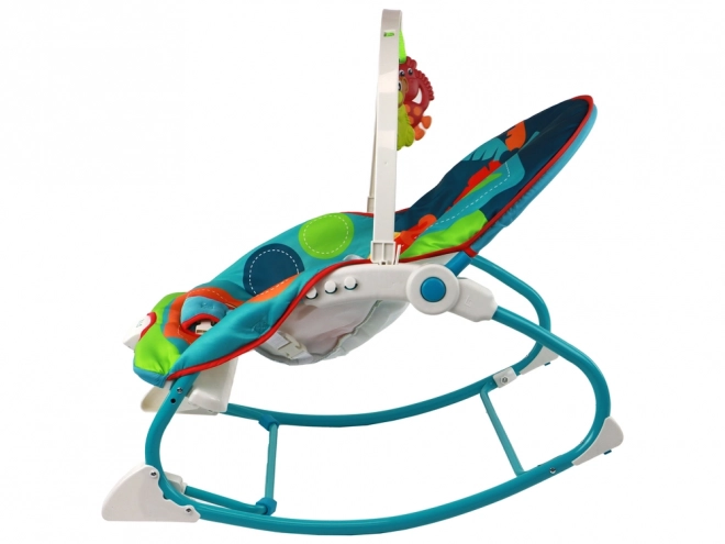 Kinder schommelstoel 2-in-1 met vibraties en dinosaurusthema's