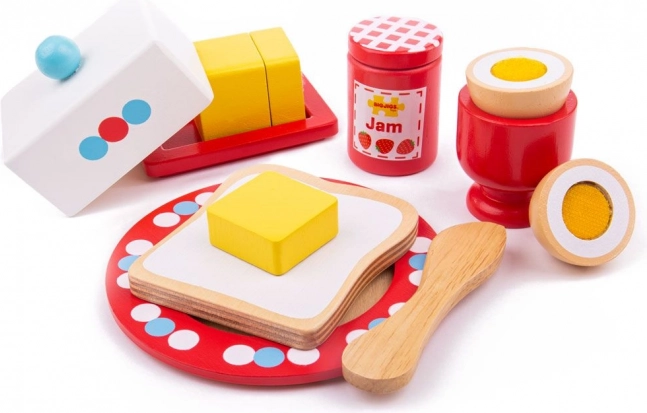 Houten Ontbijtset van Bigjigs Toys