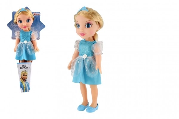 Pop winterprinses IJskoninkrijk plastic 31cm in koker