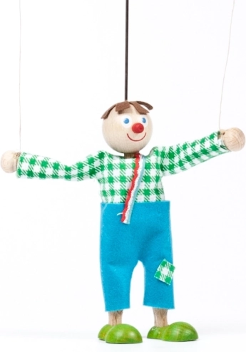 Houten marionet Jeníček – marionet 12 cm