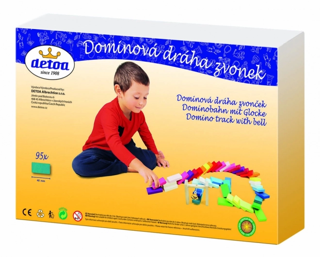 Dominobaan met bel 95 stuks