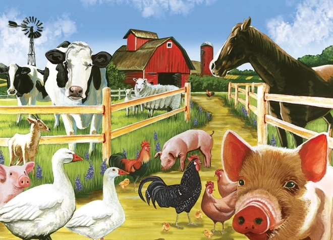 Familie puzzel Welkom op de boerderij 350 stukjes
