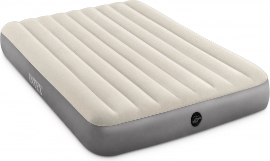 Opblaasbaar velours luchtbed INTEX 203 × 152 × 25 cm