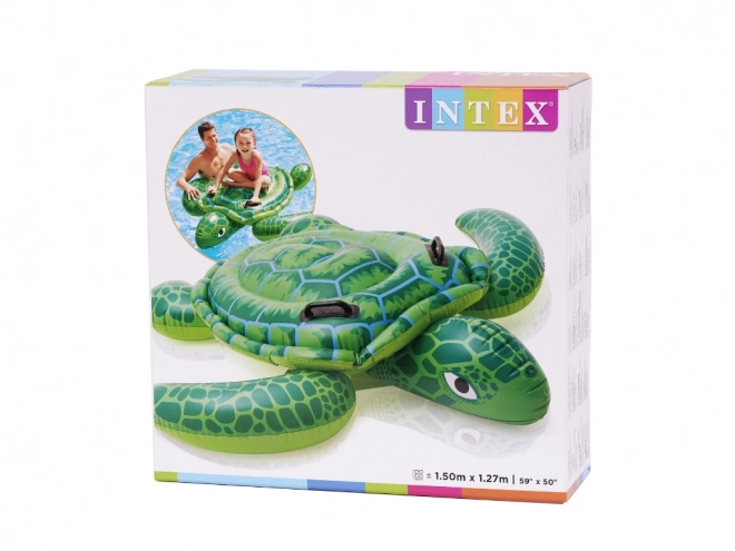 Opblaasbare matras Schildpad INTEX voor kinderen met handgrepen 150 cm