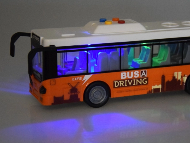 Grote bus met geluiden en lichten