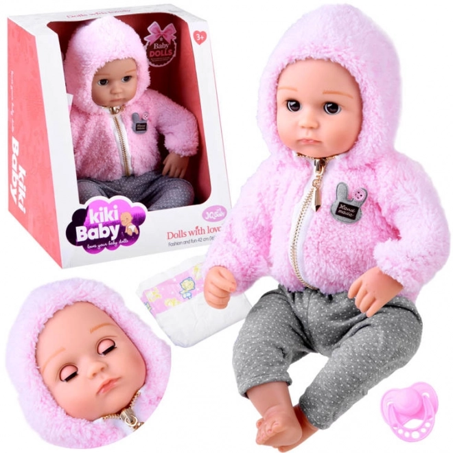 Zachte rubberen pop baby 43 cm