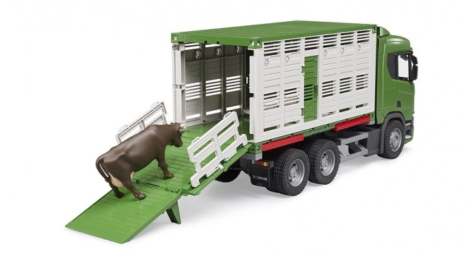 Bruder Dierentransporter Scania met koeienfiguur