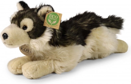 Rappa pluchen wolf liggend 32 cm eco‑friendly