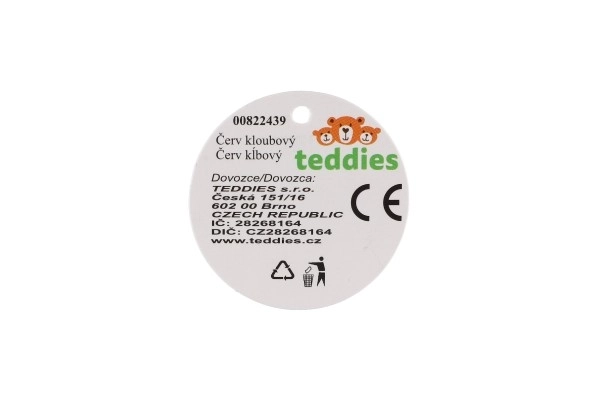 Scharnierende houten rups 16 cm