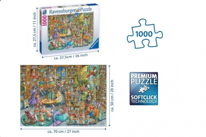 Puzzel 2D 1000 Ravensburger Noorden in de bibliotheek