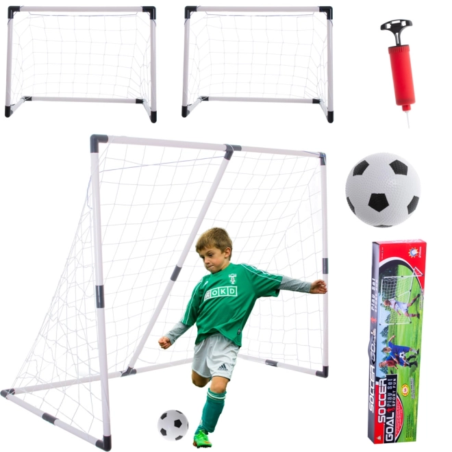 Voetbaldoel voor kinderen 2-in-1