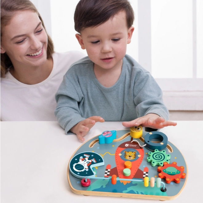 Houten educatief bord - ruimte