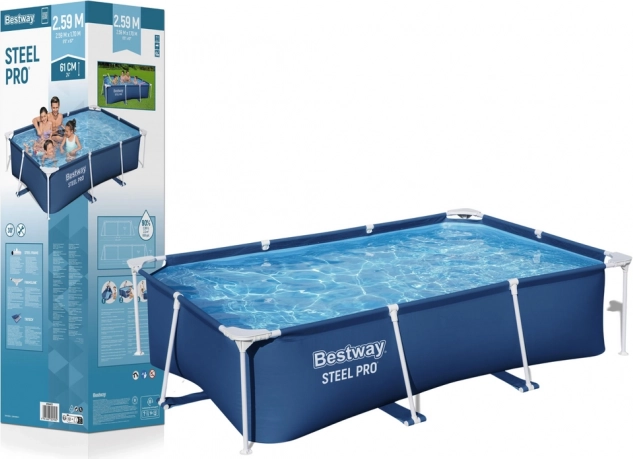 Bestway framezwembad STEEL PRO 259 × 170 × 61 cm, 2300 l