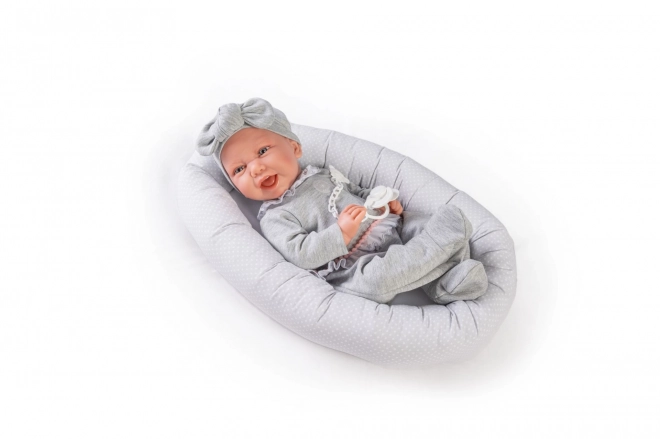 Antonio Juan 33228 CARLA - realistische pop baby met zacht stoffen lichaam - 42 cm