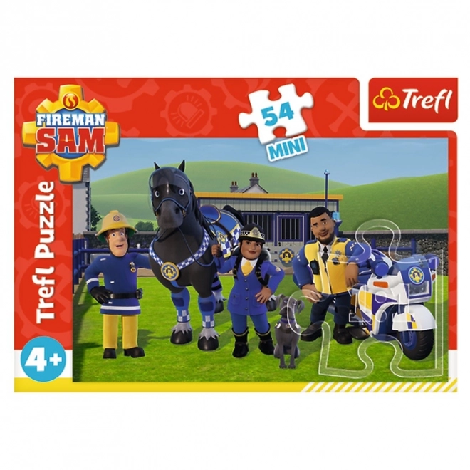 Puzzel Brandweerman Sam Op het water