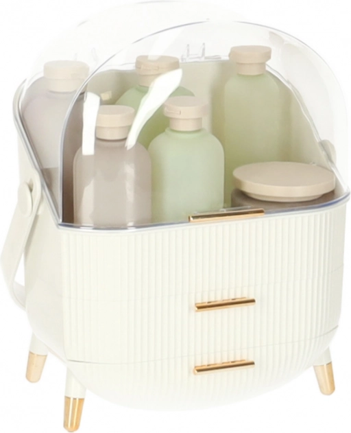 witte cosmetica-organizer met lades
