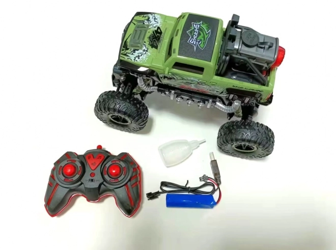 RC auto Rock Shark groen