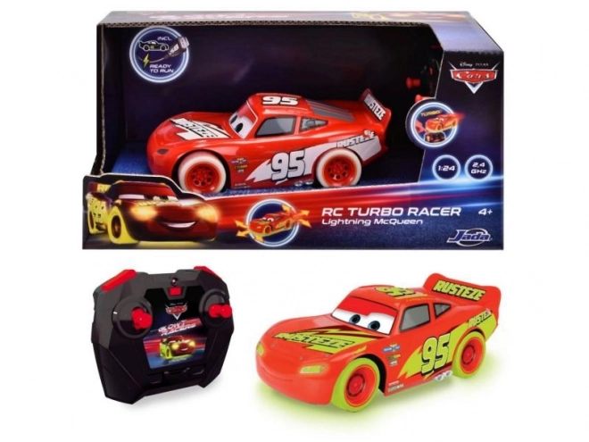 RC Auto's Blesk McQueen Turbo Glow Racers 1:24, 2-kanaals