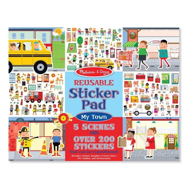 Hernieuwbare stickers Stad