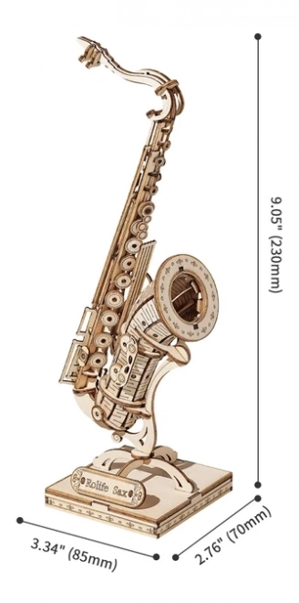 Saxofoon - 3D houten bouwpakket