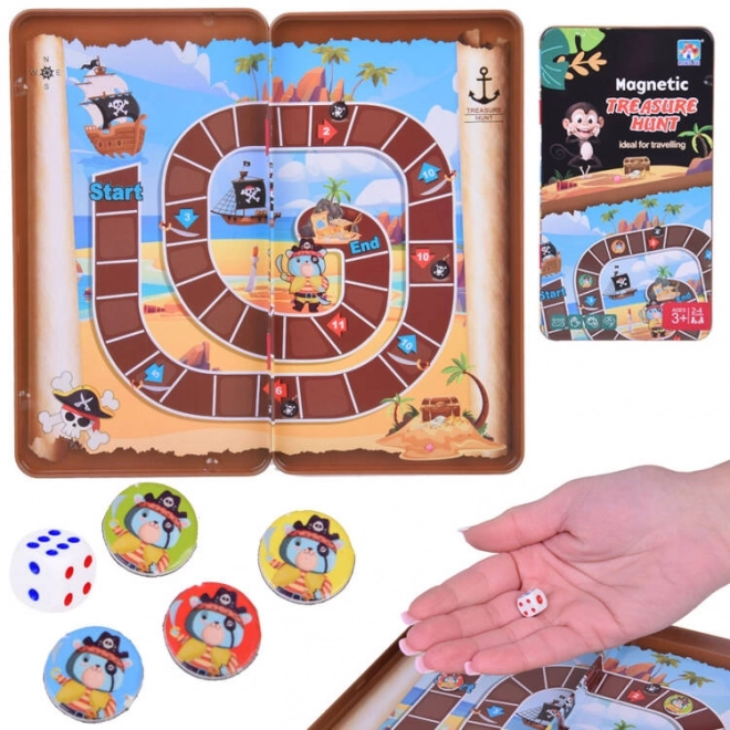 Magnetisch spel Schatzoeken Piraten