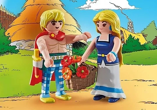 Set Asterix Tragikomik en Falbala