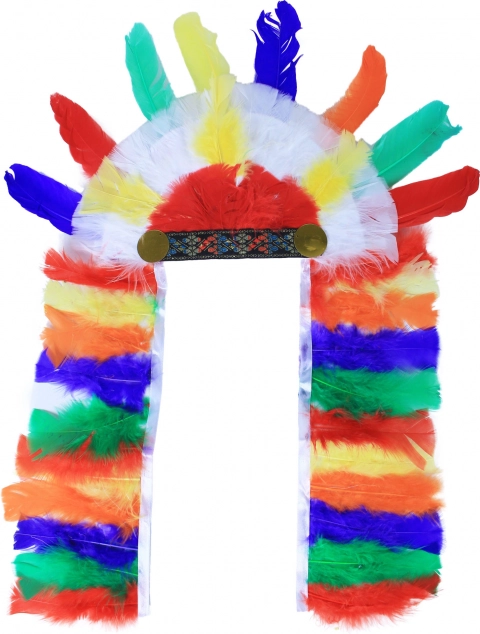 Indiaanse kleurrijke hoofdband voor carnaval