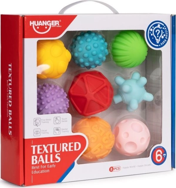 Sensorische balletjes voor de kleintjes set van 8 stuks