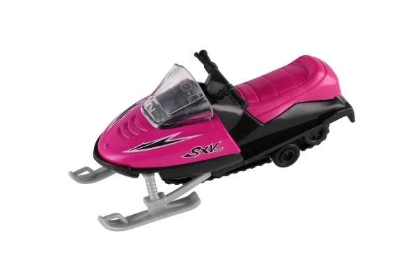 Speelgoed sneeuwscooter metaal/plastic 13 cm, opwindbaar, 6 kleuren