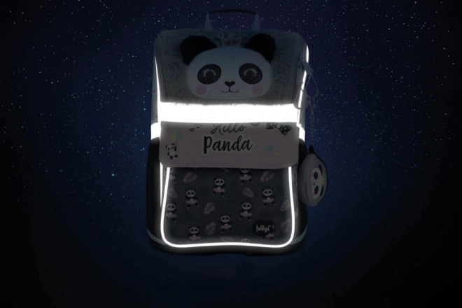 BAAGL SET 3 Zippy Panda: rugzak, etui, zak
