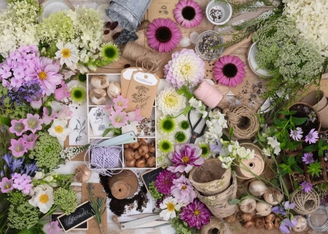 Puzzel 1000 stukjes Mooie bloemen