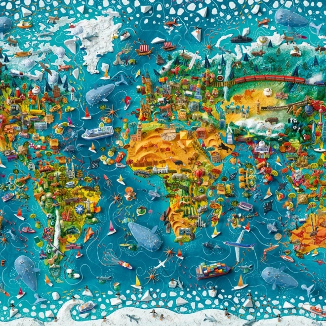 Puzzel 2000 stukjes – onze wereld