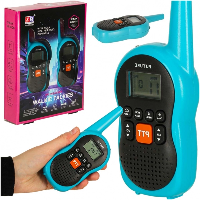 Korte afstand Walkie-Talkies voor Kinderen met Bereik van 3 km, Set van 2 stuks