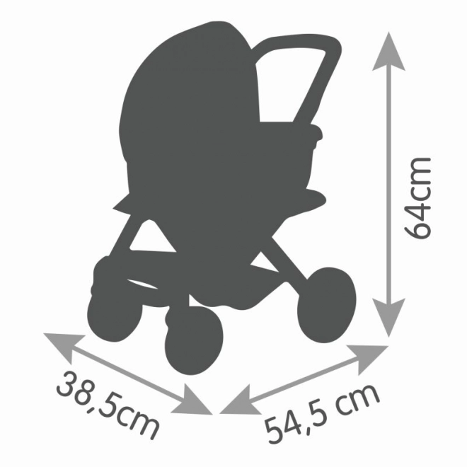 Gecombineerde poppenwagen Maxi Cosi groene-grijze