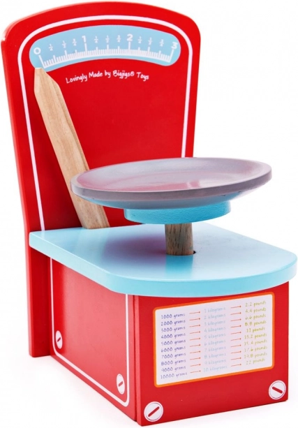 Bigjigs Toys houten keukenweegschaal voor kinderen