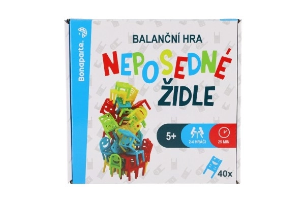 Rusteloze stoelen balansspel voor kinderen