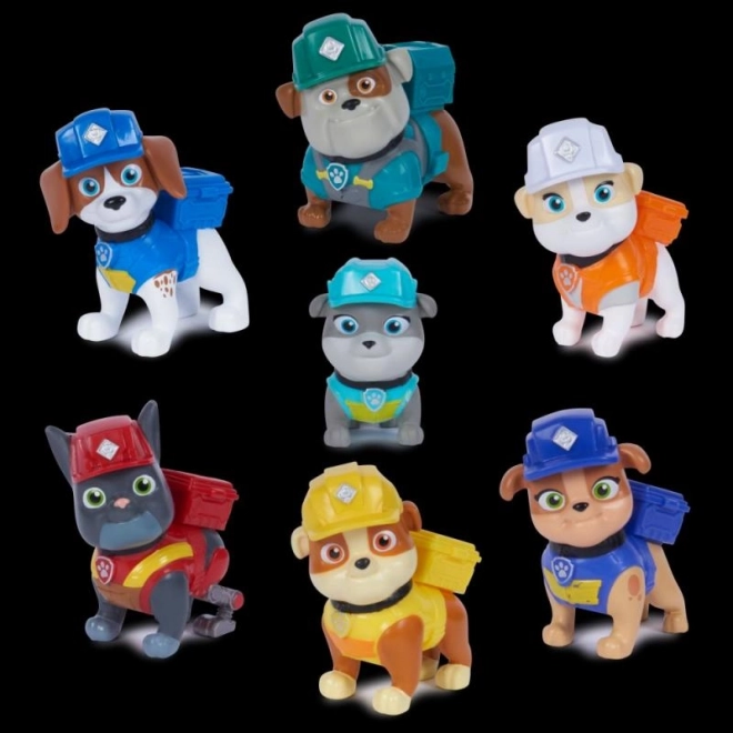Speelfiguren PAW Patrol – Rubble en zijn team, cadeauset 7 stuks