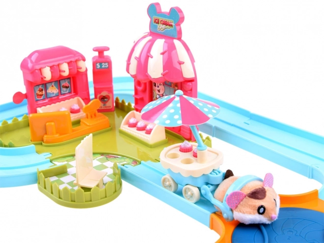 Interactieve hamsterspeelbaan - accessoire voor ijssalon ZA3989