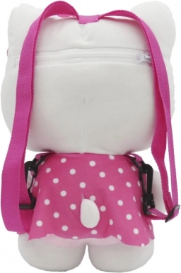 Hello Kitty roze pluchen rugzak