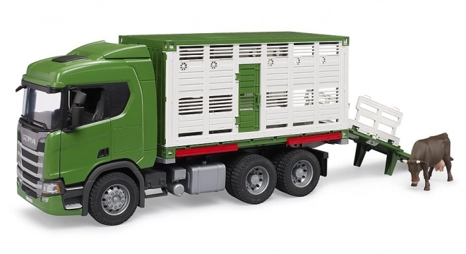 Bruder Dierentransporter Scania met koeienfiguur