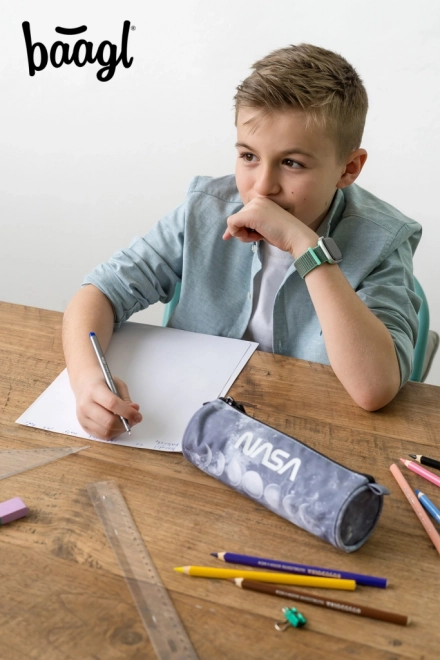 BAAGL Studenten Etui Nasa Grijs