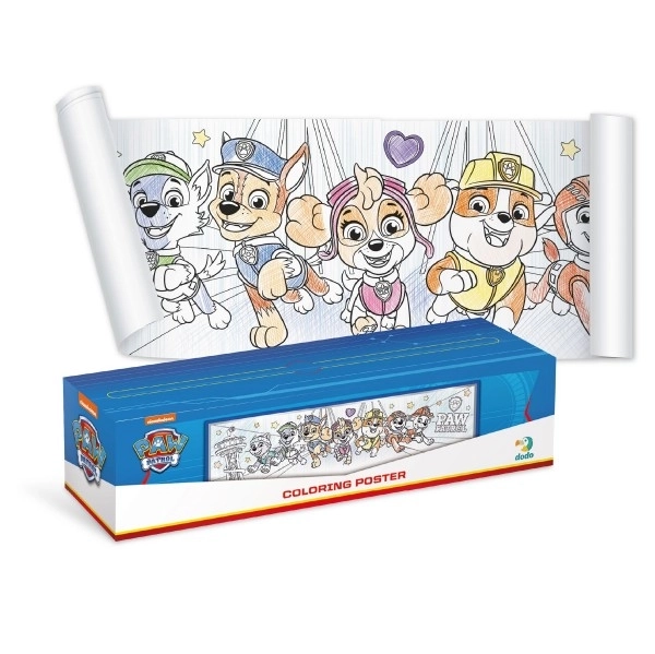 Inkleurbare poster Paw Patrol