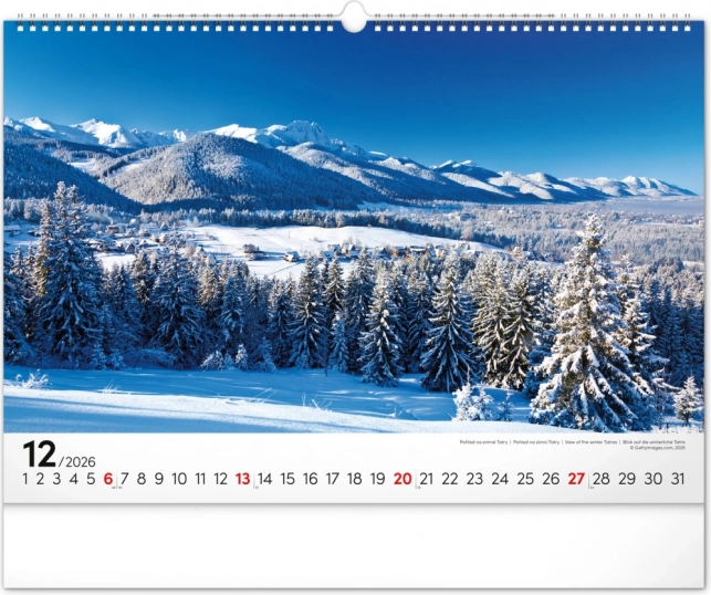 Muurkalender Magische Tatra 2026