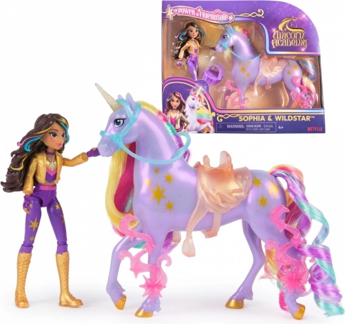 Set figuren Eenhoornacademie Kleine poppen Sophia/Gwiazda